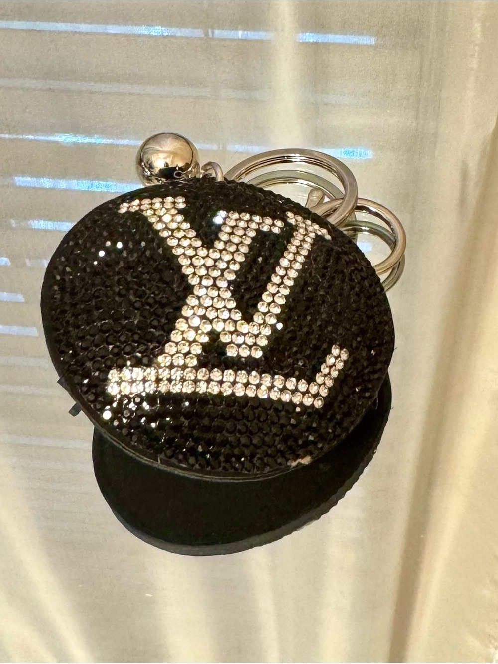 New Black Crystal Keychain/Bag Charm